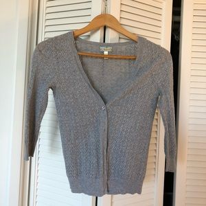 Gray lightweight cardigan